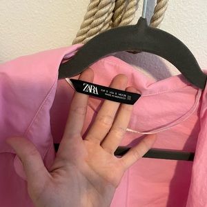 Zara Hot Pink Button Up Size S